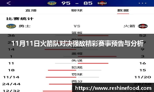 11月11日火箭队对决强敌精彩赛事预告与分析